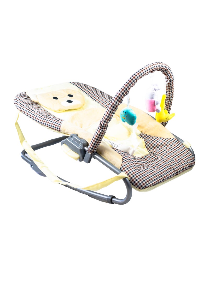 molody Adjustable Portable Baby Rocker – Foldable Non-Slip Infant Rocker Seat for Safe and Comfortable Relaxation (0-12 Months), Ideal for Home and Travel  - Image 1