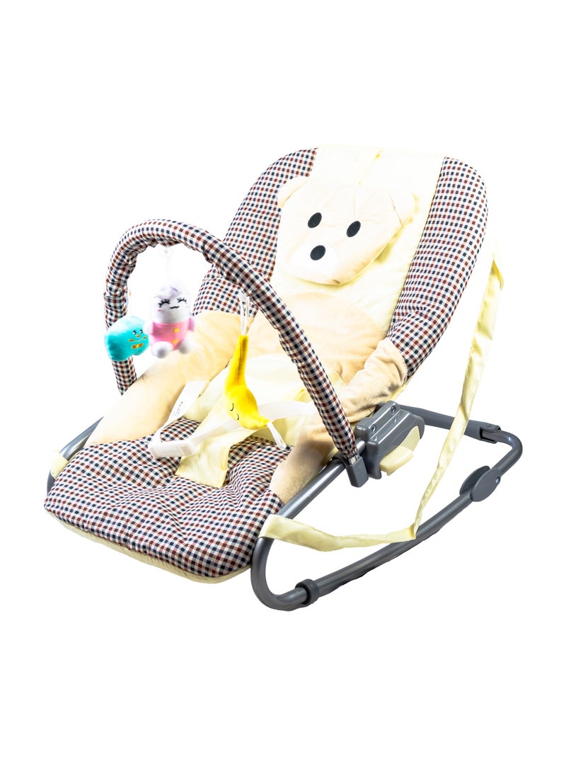 molody Adjustable Portable Baby Rocker – Foldable Non-Slip Infant Rocker Seat for Safe and Comfortable Relaxation (0-12 Months), Ideal for Home and Travel  - Image 2