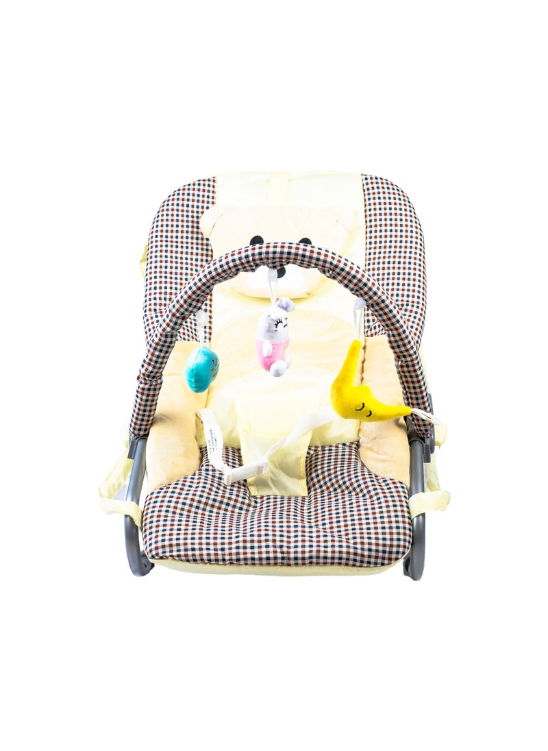 molody Adjustable Portable Baby Rocker – Foldable Non-Slip Infant Rocker Seat for Safe and Comfortable Relaxation (0-12 Months), Ideal for Home and Travel  - Image 3