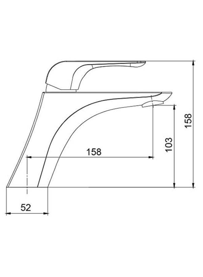 HESANIT Elite Single Lever Basin Mixer with Popup Waste - 7001CB - Image 2
