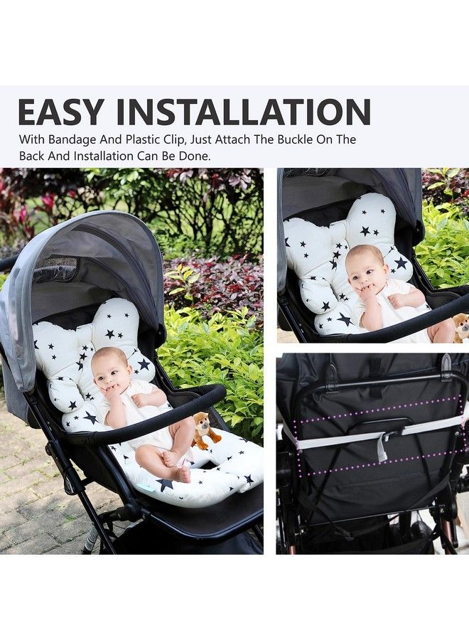 Motherly Baby Stroller Seat Cushion For Multiple Baby Carriers (Grey Star) - Image 5