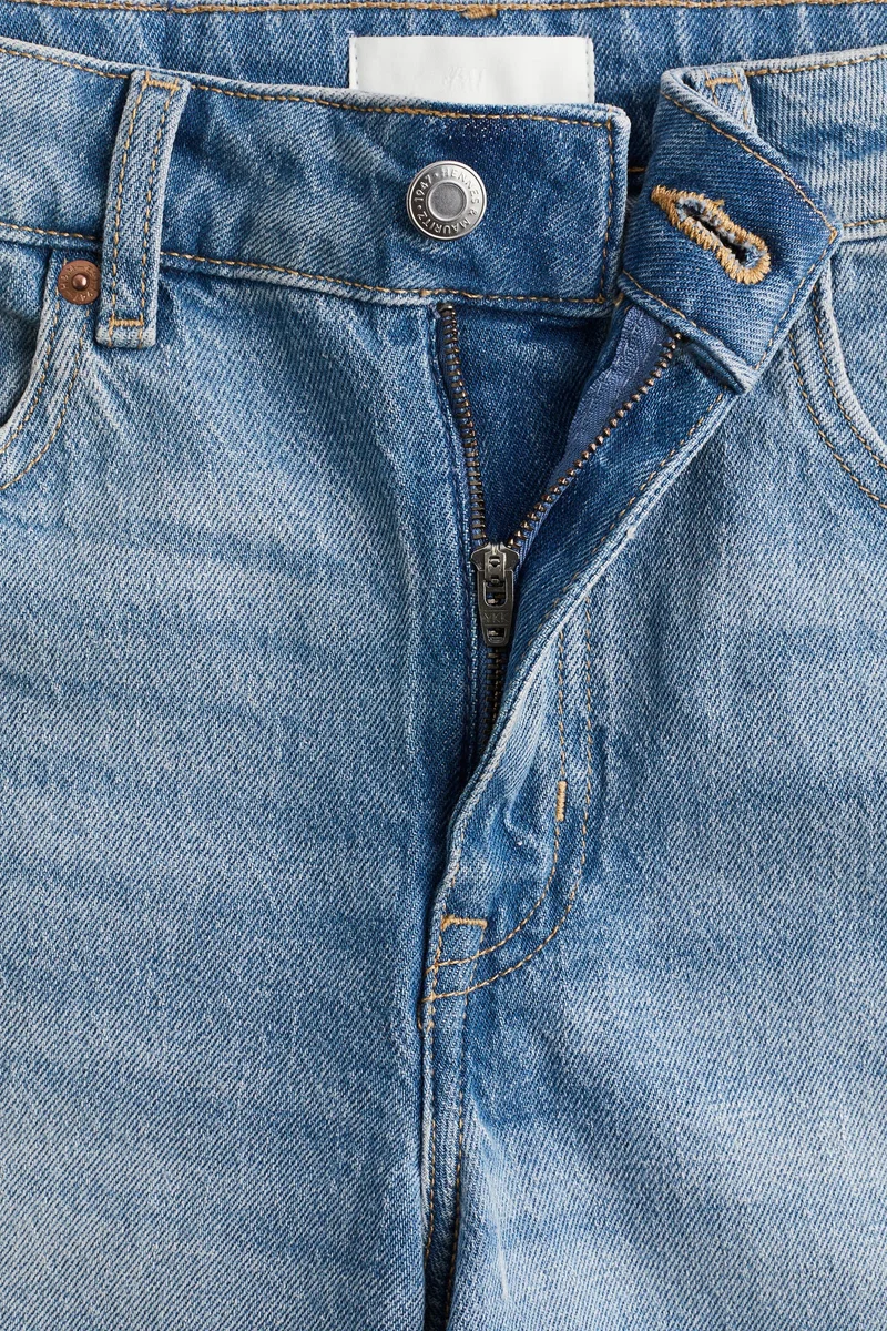 H&M High-waisted denim shorts