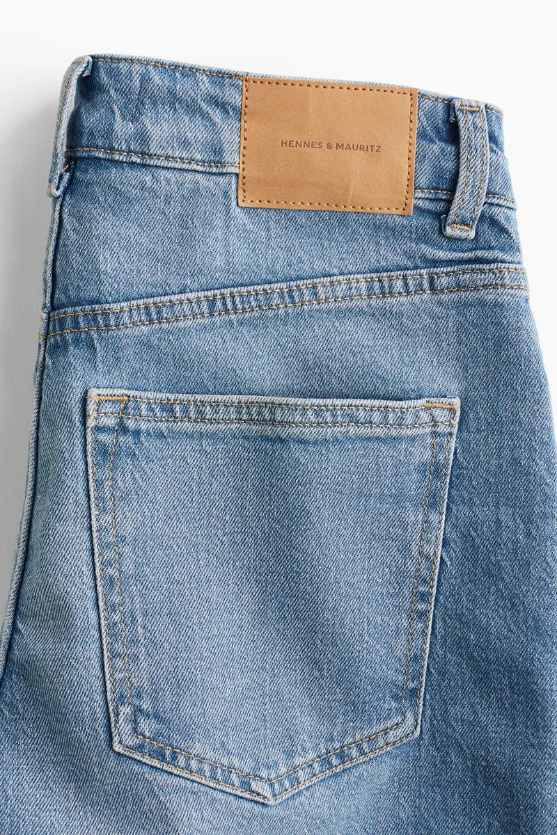 H&M High-waisted denim shorts