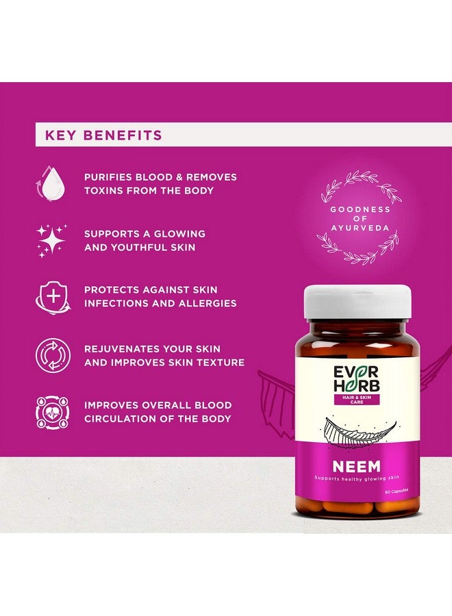 EverHerb Everherb Neem - Immunity Booster - Skin & Body Detoxifier - Bottle Of 60  - Image 2