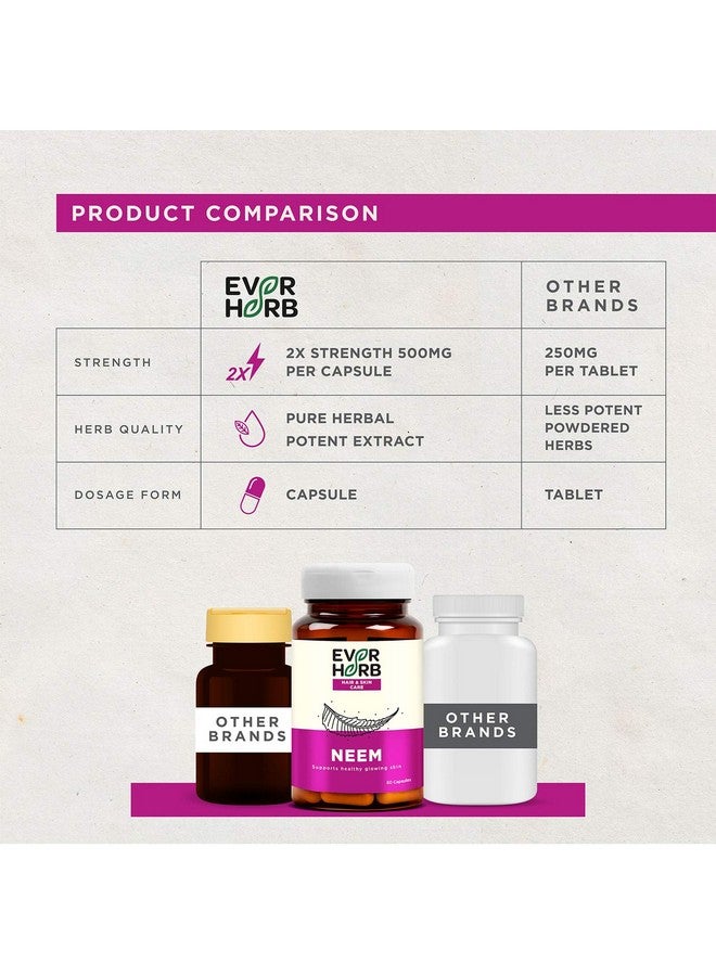 EverHerb Everherb Neem - Immunity Booster - Skin & Body Detoxifier - Bottle Of 60  - Image 4