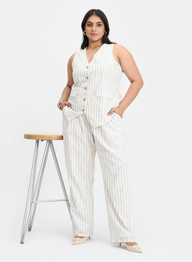 Virgio  VIRGIO 100% Cotton Sleeveless Vest With Buttons  | Best Price UAE