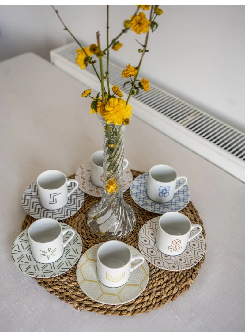 Porland Tamina 6 Person 12 Piece 90CC Coffee Cup Set