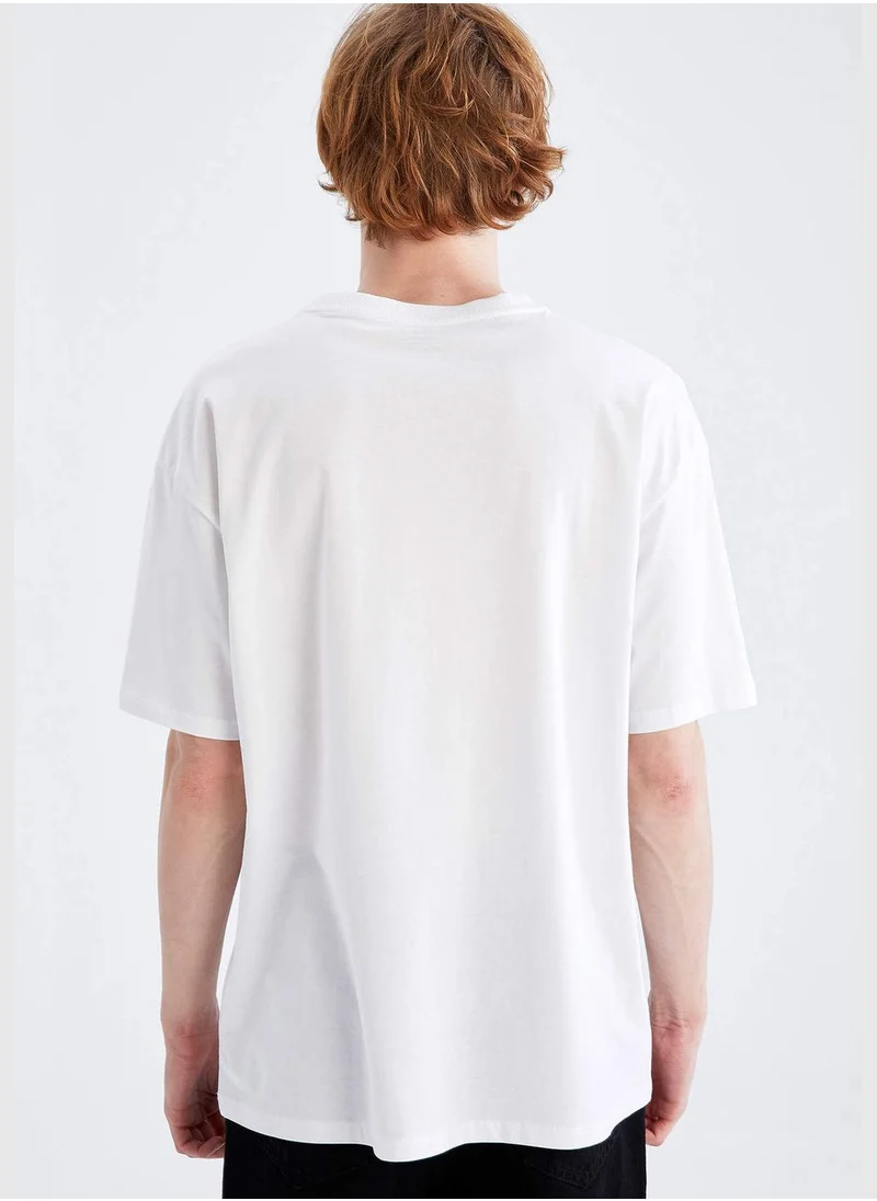 DeFacto Boxy Fit Short Sleeve Printed T-Shirt