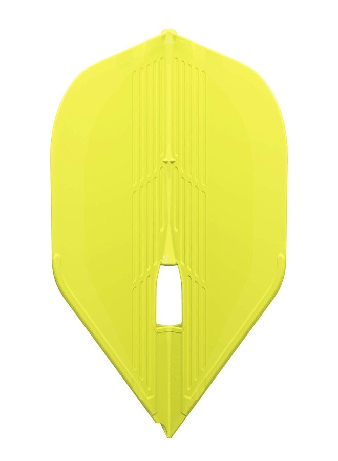 LSTYLE Dart Flights L1 PRO Kami Neon Yellow | Ultra Flexible | Set of 3 | for Soft & Steel Tip Darts - Image 3