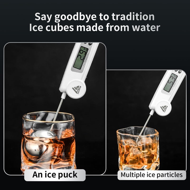 coocuture كرات الويسكي القابلة لإعادة الاستخدام، مكعبات ثلج كروية من الفولاذ المقاوم للصد��، أحجار تبريد المشروبات، أحجار الويسكي للنبيذ الأحمر، بيرة البار، سكوتش، مشروبات الفودكا - Image 4