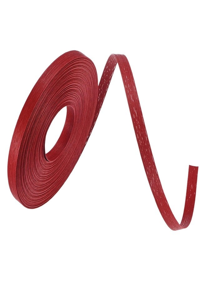 M METERXITY Paper Weaving Cane 12-Ply, 21.8 Yards x 0.47 Inch Paper Rattan Weaving Cane Material for DIY Crafts Making/Home Decoration, Basket Weaving Supplies [Red] - Image 1