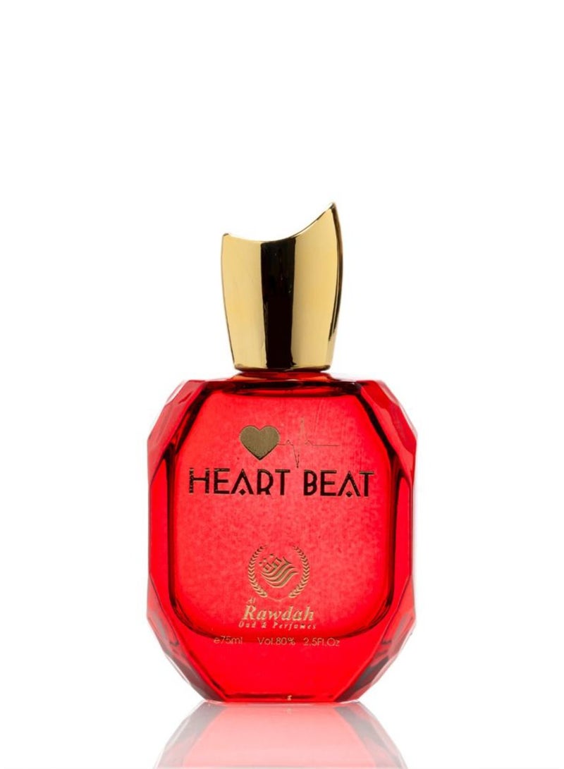 AL RAWDAH عطر هارت بيت من الروضة – عطر زهري بالباتشولي والورد وخشب الصندل للنساء (75 مل) - Image 2