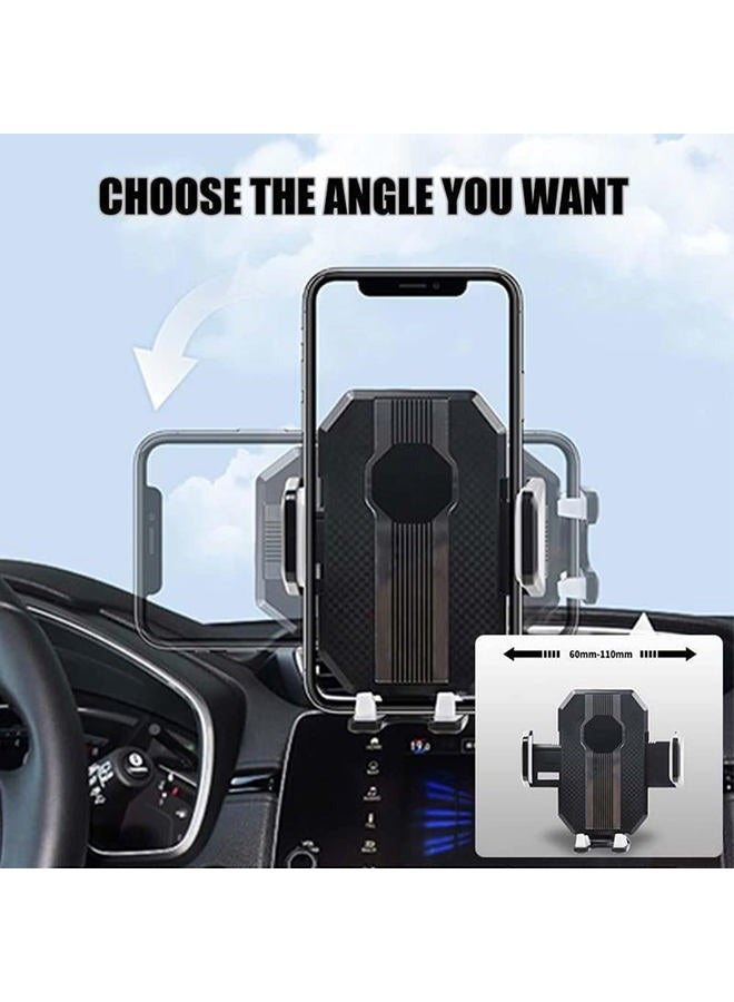 HIYITKS Car Phone Holder Mount, Suction Cup Cell Phone Holder Stand, Universal Dashboard/Windshield/Window Phone Holder One-Button Pop-up Strong Suction Cell Phone Car Mount (Black) - Image 5