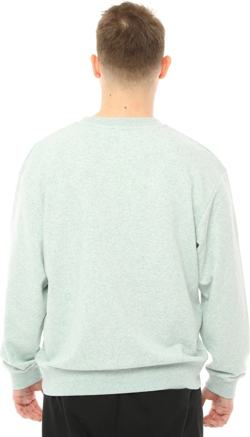 Defy's Men's Oversize Sweat Label Detailed Aqua Green