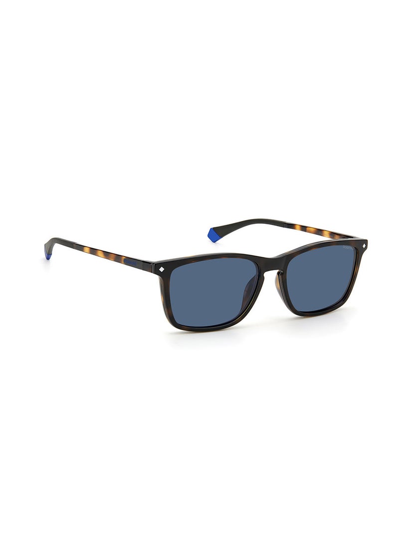 Polaroid Men's UV Protection Rectangular Sunglasses - Pld 6139/Cs Hvn 55 - Lens Size: 55 Mm - Image 2