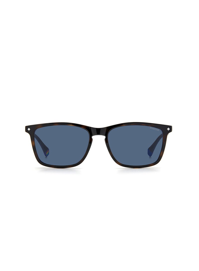 Polaroid Men's UV Protection Rectangular Sunglasses - Pld 6139/Cs Hvn 55 - Lens Size: 55 Mm - Image 3