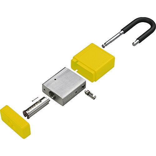 Zing Green Products 7079 RecycLock Safety Padlock, Keyed Alike, Yellow, 1-1/2" Shackle, 3" Body - Image 2