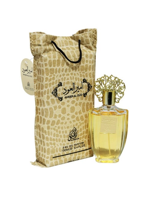 Ameer Al Oud Eau de Parfum, Unisex, 100ml – Bold Oud Fragrance with Oriental Notes