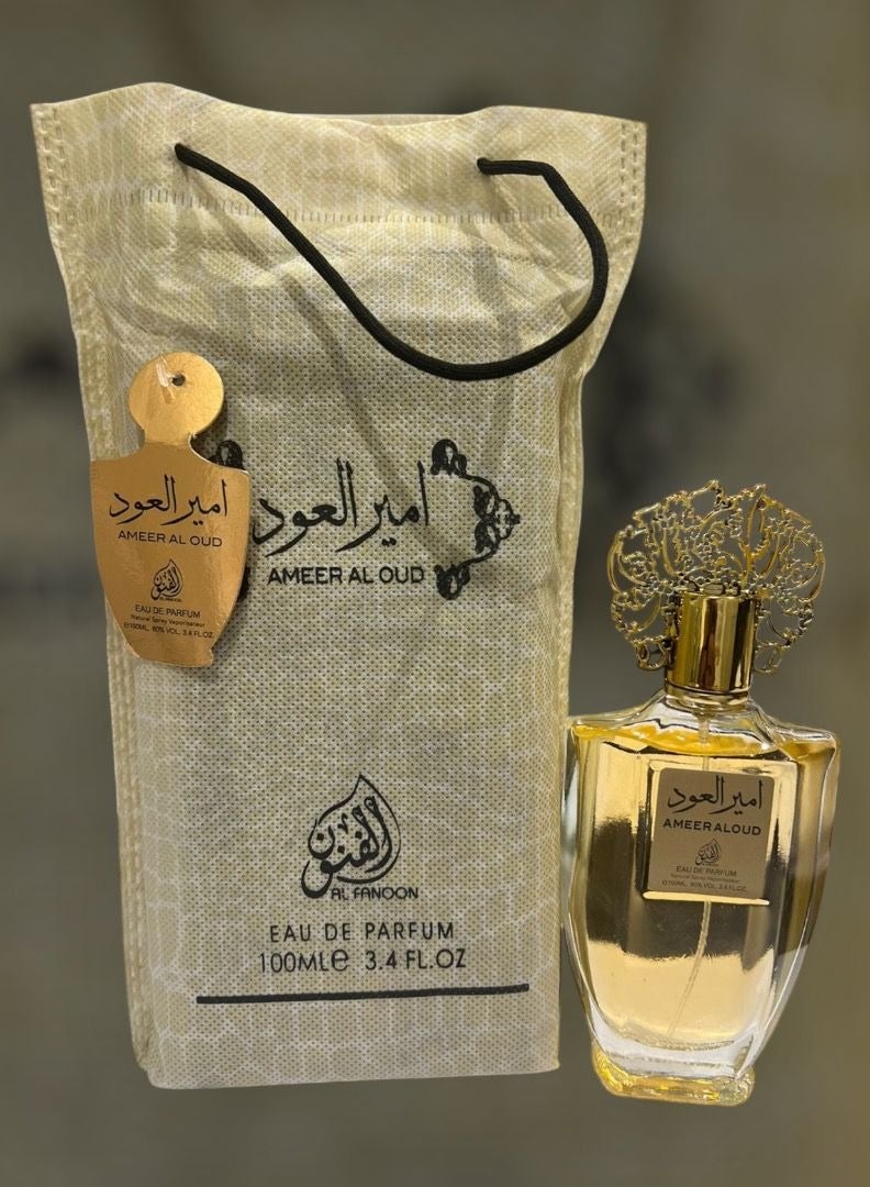 Ameer Al Oud Eau de Parfum, Unisex, 100ml – Bold Oud Fragrance with Oriental Notes