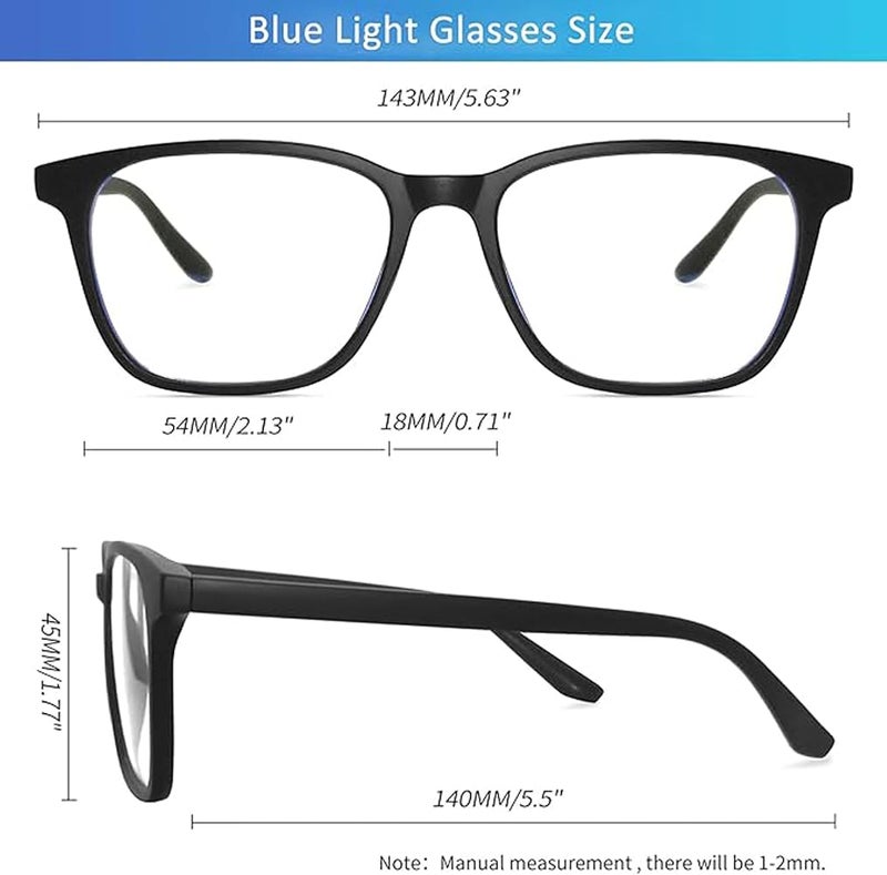 Joopin Blue Light Glasses Computer UV Blocking Filter Eyeglasses Frame - Image 3