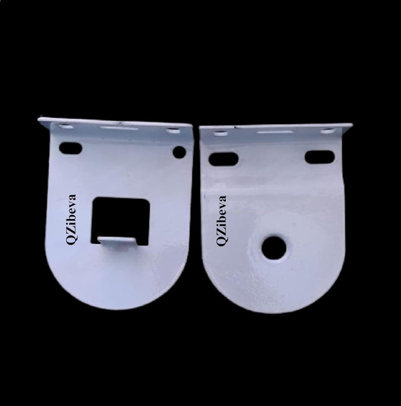QZibeva QZIBEVA 1 Set Roller Blinds Holder and Mechanism Hardware Pack 2 Pcs Bracket1 Pcs Male 1 Pcs Female Control Unit Bead Chain 2 Pcs End Cap of Bottom Rods Item Code_ROB10  - Image 5
