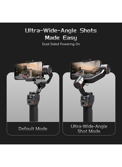 hohem iSteady M6 3-Axis Smartphone Gimbal Stabilizer Anti-shake Phone Vlog Gimbal 360° Rotatable OLED Large Screen with Mini Tripod Storage Case 400g Payload Replacement  - Image 5