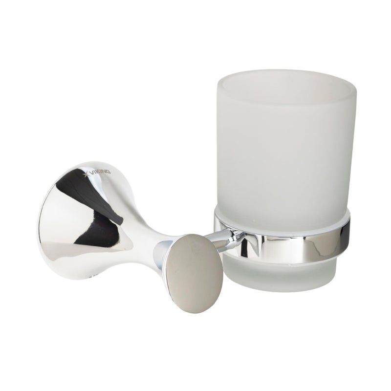 VIKING 1923 Tumbler Holder - Pawn Design | Wall-Mounted | Polished CP Finish | Toothbrush Holder/Stand | Toothpaste/Tumbler Holder - Image 4