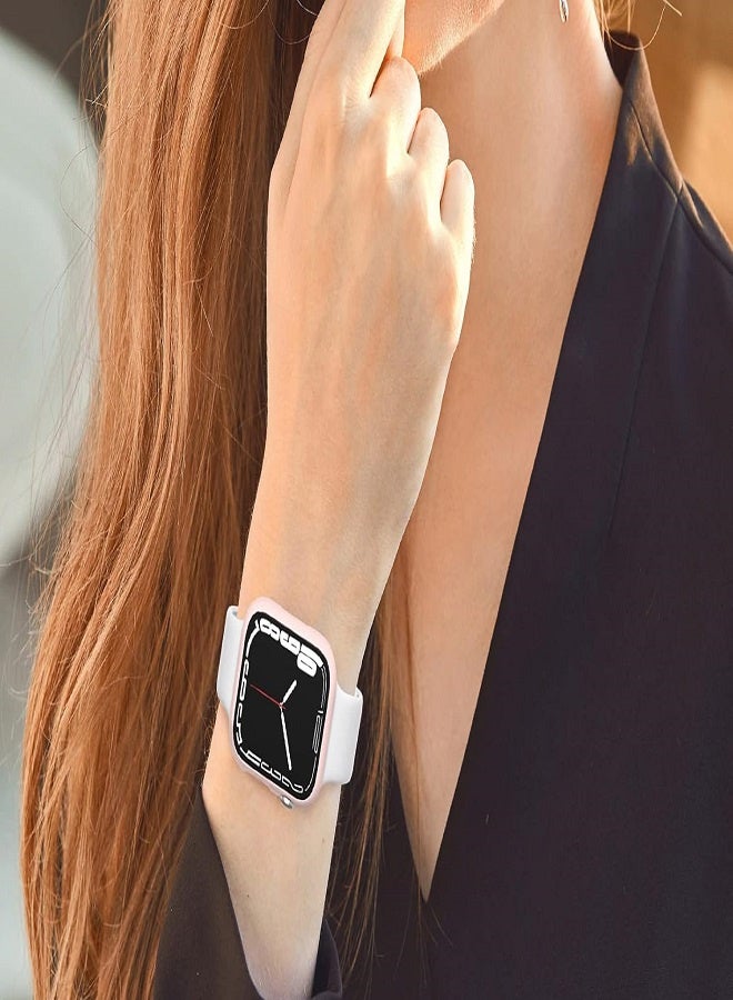 Tempered Glass Full Protective Hard PC HD Ultra Cover for Smart Watch 45mm - Black - Image 4