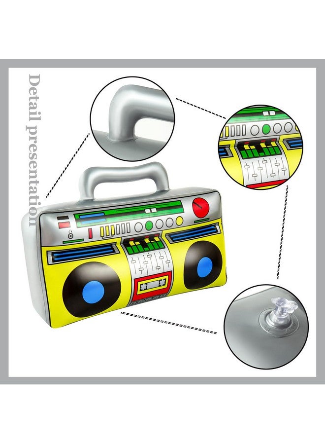 ONLYFU Inflatable Radio Boom Box Microphone 90s Mobile Phone Props 80s Party Decorations Hip Hop Theme Party Supplies - Image 3