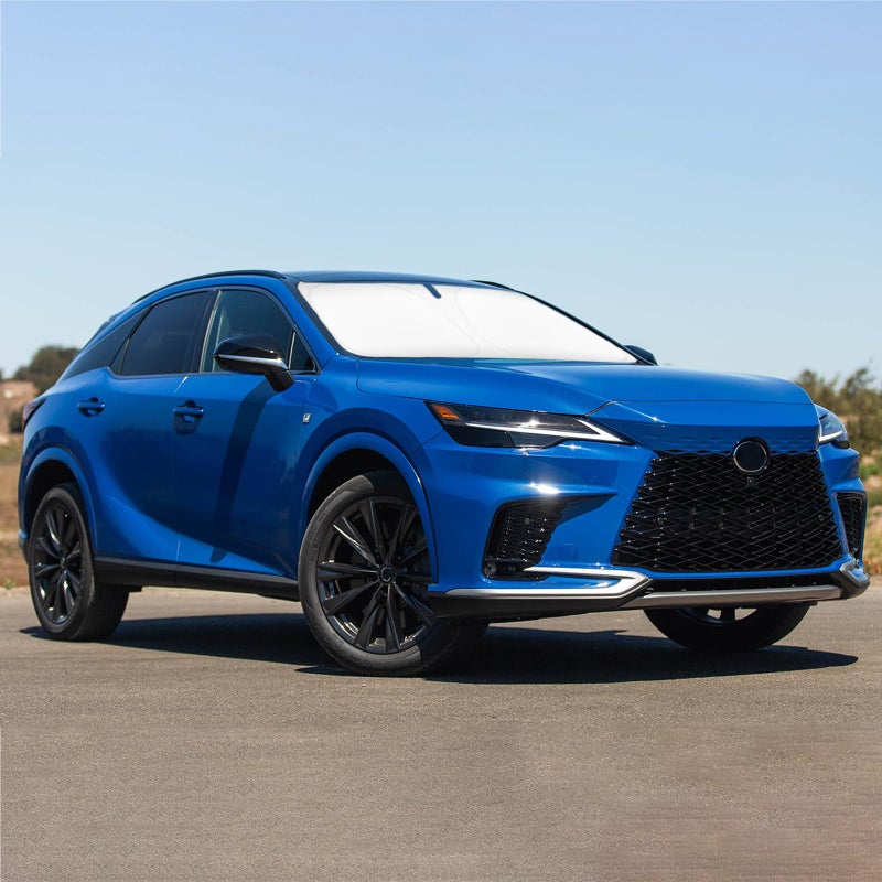 غطاء زجاج أمامي للسيارة مع واقي شمس مخصص لسيارات لكزس RX 20232026 غطاء زجاج أمامي لسيارات لكزس RX350 RX450 RX450H RX350H واقي شمس للنافذة الأمامية 240T عاكس قابل للطي ملحقات السيارة