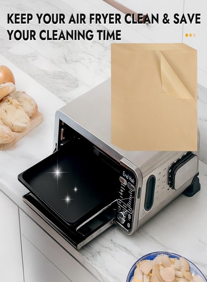 BYKITCHEN ورق زبدة BYKITCHEN مقاس 12 بوصة لقلاية نينجا الهوائية SP151 SP351 SP101 SP201 SP301، 120 قطعة من بطانات القلاية الهوائية للاستخدام مرة واحدة لقلاية نينجا فودي الهوائية كومبو، ملحقات فرن تحميص نينجا القابل للطي - Image 3