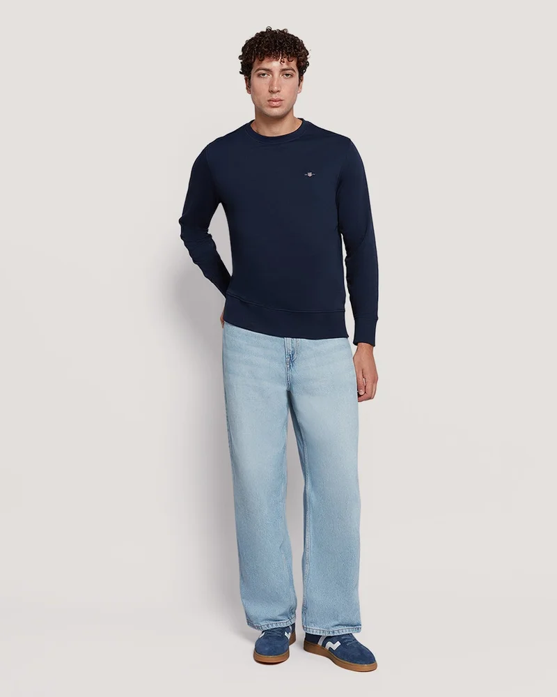 GANT  Gant Men’S Shield Logo Cotton Crewneck Sweatshirt for Men | Best Price UAE