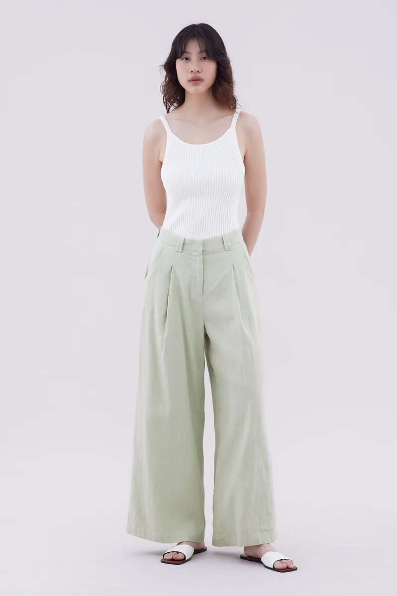 ذا اديتورز ماركت Frenky Wide-Leg Pants