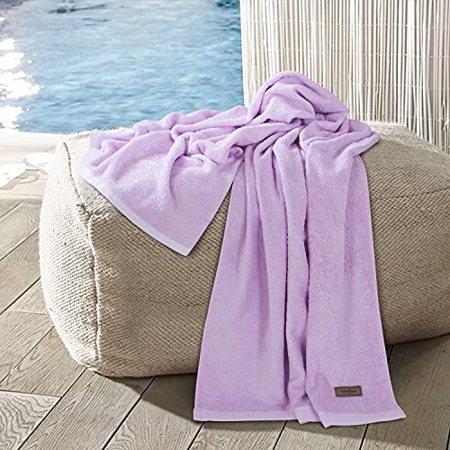 Spread Spain Bamboo Towels for Bath, Towels for Bath Large Size, Bamboo Bath Towel High Absorbent & Soft, 360 GSM, 1 Piece Bath Towel for Men/Women, 70 cms x 150 cms - Lavender - Image 1