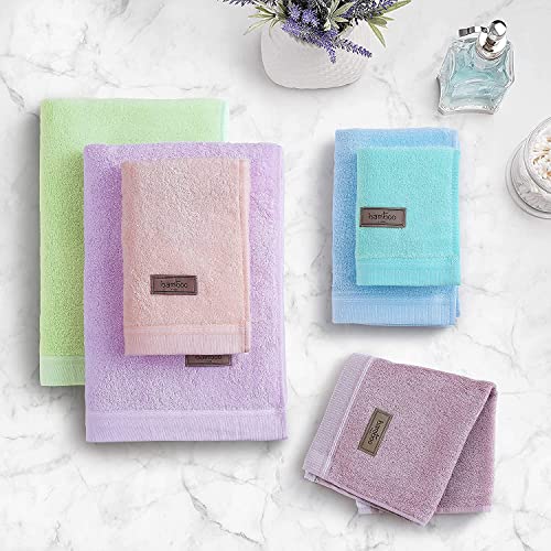Spread Spain Bamboo Towels for Bath, Towels for Bath Large Size, Bamboo Bath Towel High Absorbent & Soft, 360 GSM, 1 Piece Bath Towel for Men/Women, 70 cms x 150 cms - Lavender - Image 4