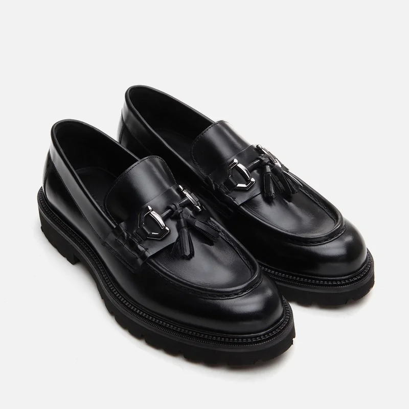 Master's Masters 02AYH292620A100 GENUINE Leather Black Men's Loafer