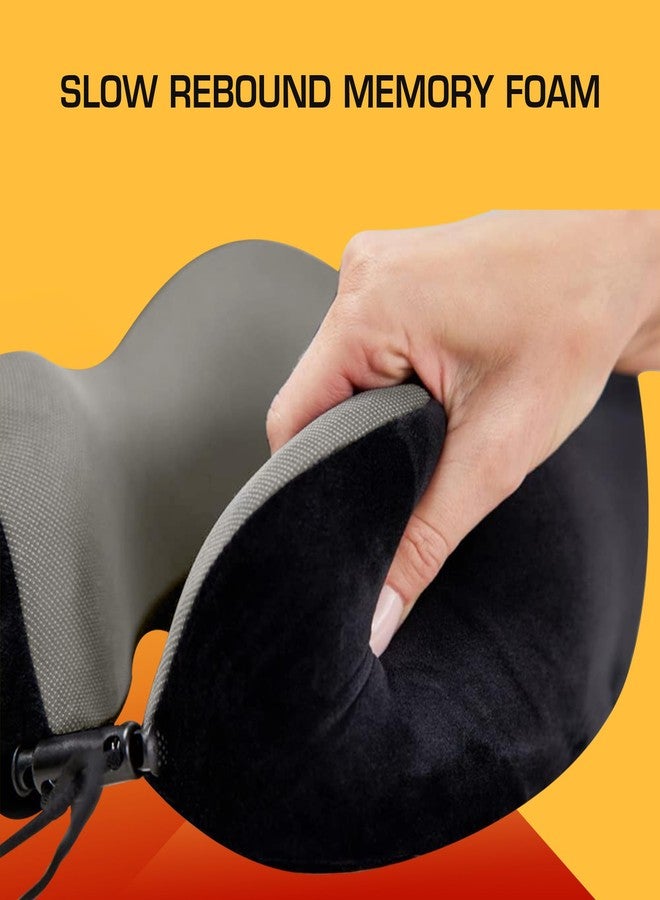 Billebon Extra Soft Memory Foam Luxury Travel Neck Support Rest Pillow with Soft Washable & Removable Cover, Multipurpose Comfortable Travel Pillow for Airplane - Image 5