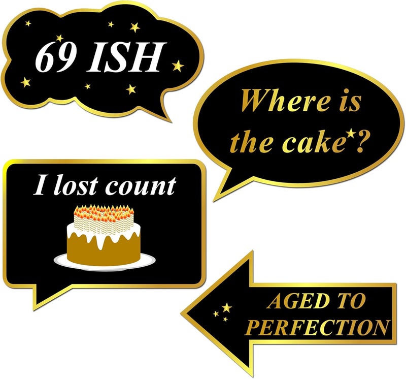 Konsait 70th Birthday Kisses Stickers Set of 324 Chocolate Drops Labels Stickers for 70th Birthday Party Favors Decor for Kisses Made in USA 9 Designs 36 Stickers of Each - Image 4