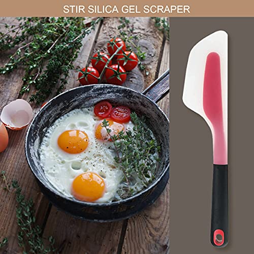 DOERDO DD DOERDO 2 Pieces Omelette Spatula Kitchen Omelet Turner Silicone Pigment Scraper Fold Omelette Turner for Kitchen Omelet Pancake - Image 5