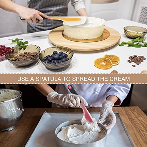 DOERDO DD DOERDO 2 Pieces Omelette Spatula Kitchen Omelet Turner Silicone Pigment Scraper Fold Omelette Turner for Kitchen Omelet Pancake - Image 3