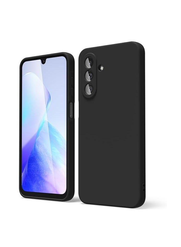 MIGOFAST Samsung Galaxy A26 5G Case Silicone Thin Slim Grip Soft Rubber Gel Protective Phone Case for Women Matte Plain Solid Color Aesthetic Cute Girly Case with Camera Cover Black - Image 1