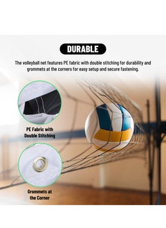 ENDLESS  Professional Volleyball Net of 32 FT * 3 FT | Material: Polyethylene (PE) | Tournament Net, Replacement Badminton Practice Net | Sports Supplies | Sand Volleyball Accessories  - Image 3