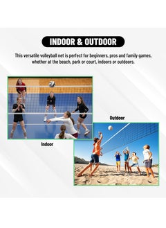 ENDLESS  Professional Volleyball Net of 32 FT * 3 FT | Material: Polyethylene (PE) | Tournament Net, Replacement Badminton Practice Net | Sports Supplies | Sand Volleyball Accessories  - Image 5