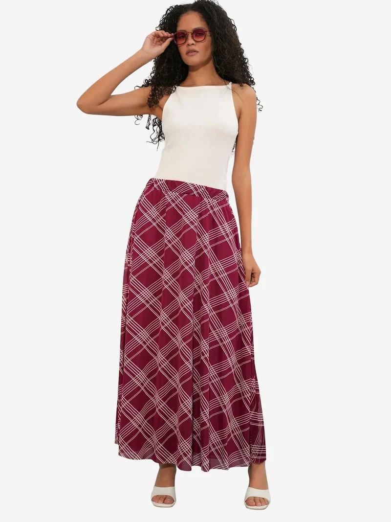 بيغ دارت BDART High-Waist Floral Maxi Skirt