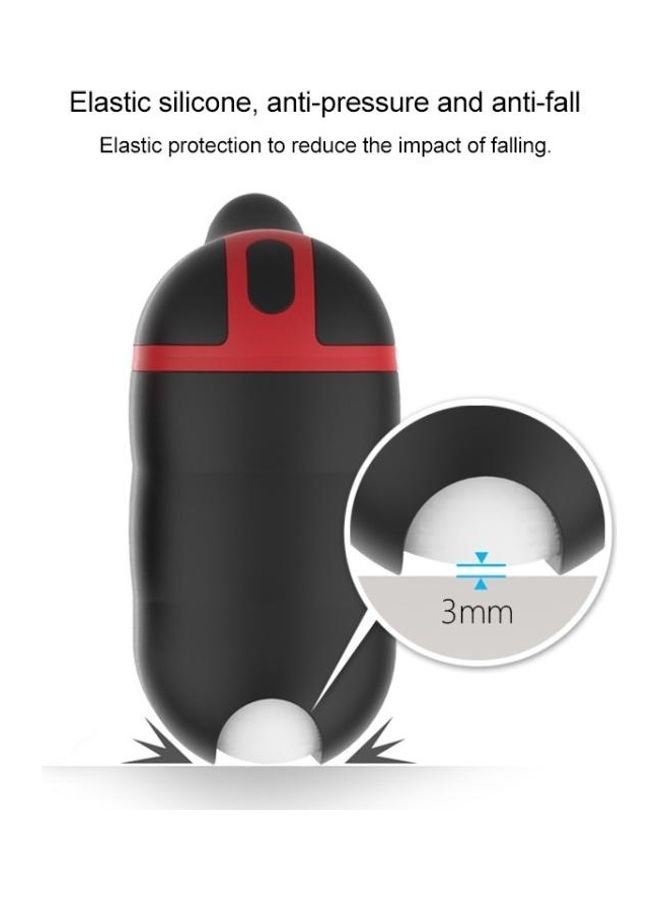 Wireless Earphones Waterproof Shockproof Silicone Protective Case for Apple AirPods 1/2 Dark Blue - Image 2