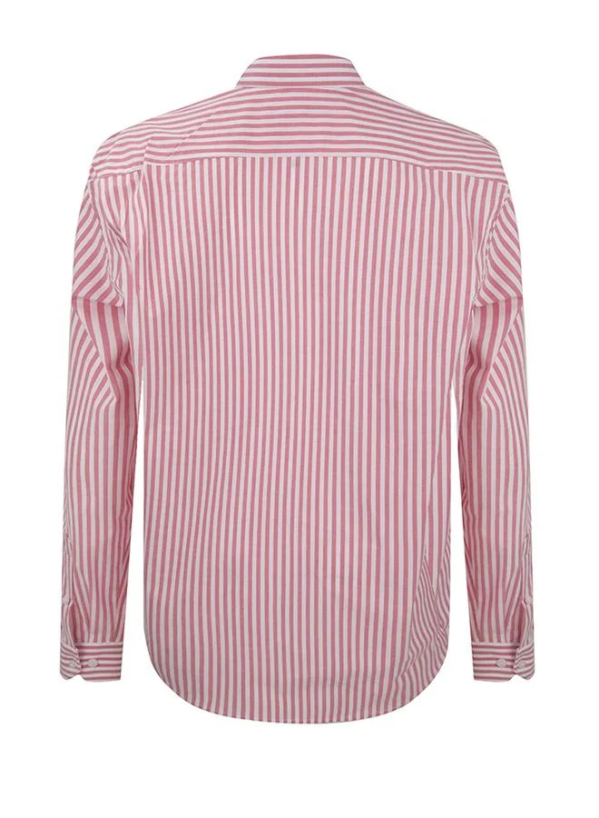 FELIX HARDY Pink Striped Long Sleeve Shirt for Men | Best Price UAE
