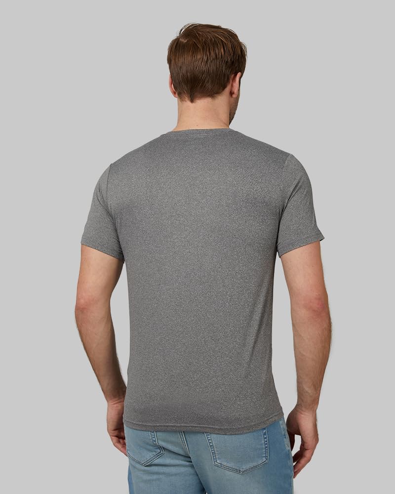 32 Degrees Mens 4 Pack Cool Crewneck T-Shirt | Anti-Odor | Quick Drying | 4-Way Stretch, 2White /2 Heather Grey, Medium - Image 3