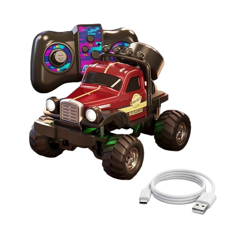 Mini RC Car 9*5.5*4.5Cm Palm-Sized Off-Road Power - Dual-Mode Precision Control Rugged Alloy RC Off-Road Vehicle for Office Breaks Home Entertainment Beginners Advanced Users - Image 1
