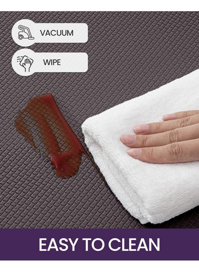 DEXI Kitchen Floor Mats Cushioned Anti Fatigue,17x29+17x59, Standing Runner Rug Waterproof, Comfort Memory Foam Padded for Front Sink Laundry Set of 2, Vintage Brown - Image 5