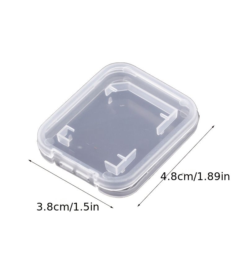50pcs Standard SD Memory Card Storage Case Small White Box - Image 2